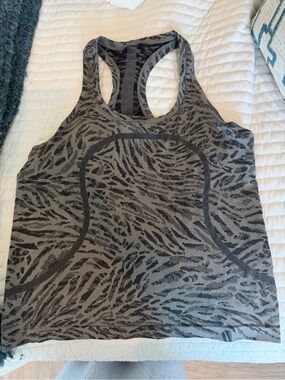 lululemon athletica Gray Animal-Print Racerback Tank